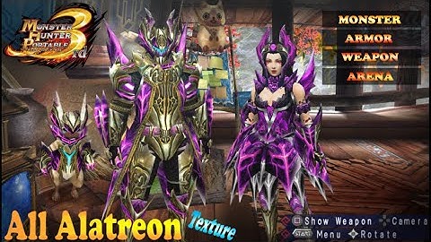 MHP3d HD All Alatreon Armor, Weapon, Monster, Map Arena Texture