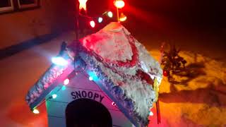 Snoopy Christmas Dog House.
