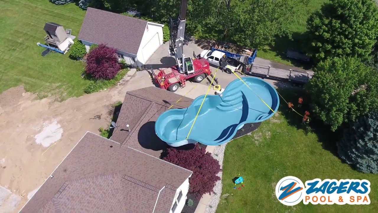FIBERGLASS POOL DELIVERY YouTube