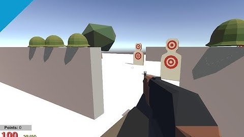 [Unity 3D] FPS Game Zombie Survival Update #2 - Melee, Points & Guns (Low Poly Survival Game)
