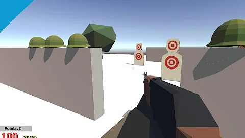 [Unity 3D] FPS Game Zombie Survival Update #2 - Melee, Points & Guns (Low Poly Survival Game)