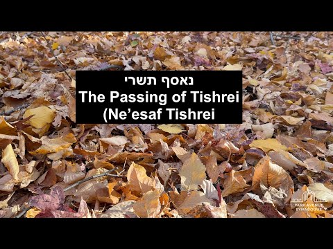 YouTube에서 The Passing of Tishrei (Ne’esaf Tishrei) 보기