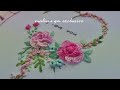 Embroidery : Valentine's Day | Flower heart with roses | new desing Rose