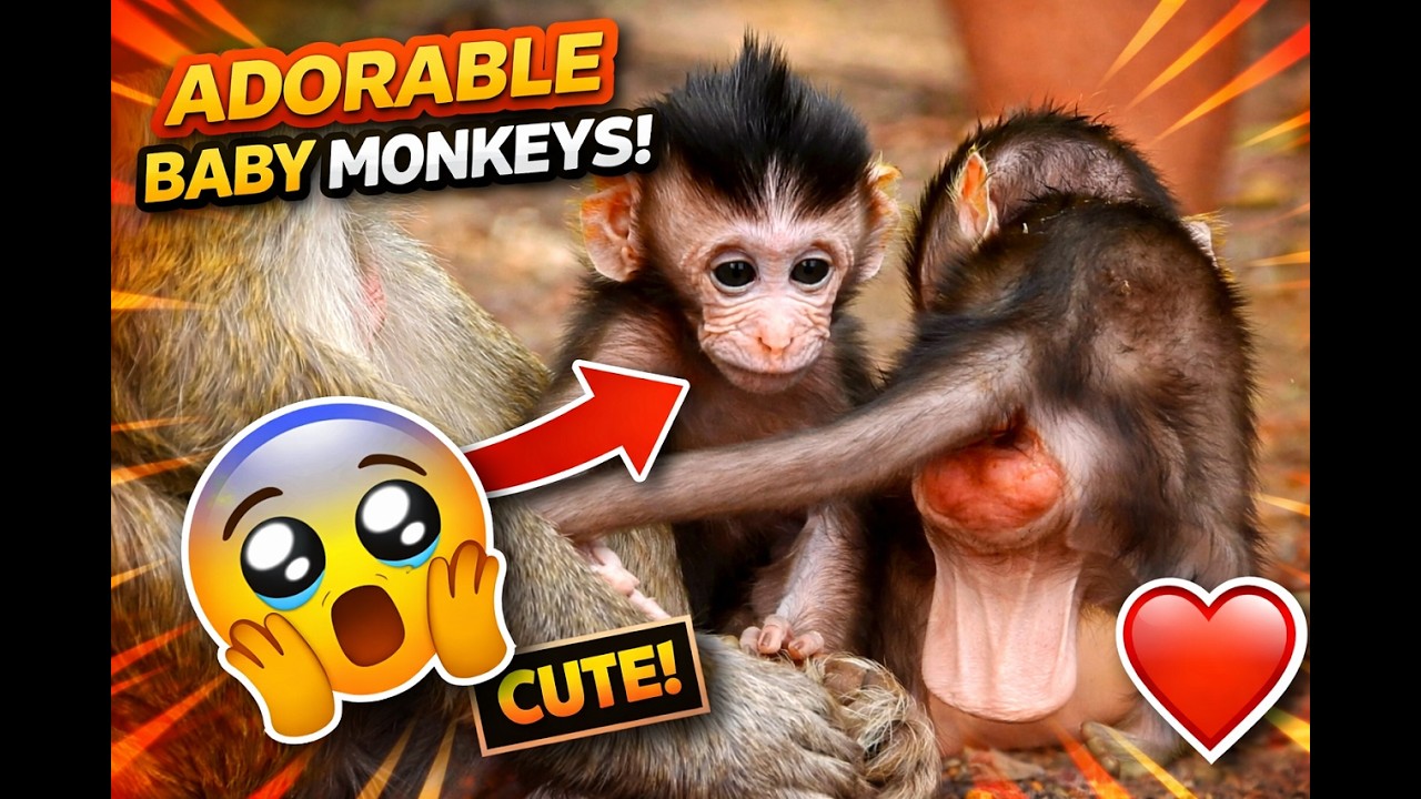 Raw Monkey Behavior Captured | Full baby monkey story I Monkey Lily 04 I 4k Video