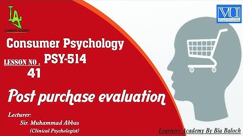 Consumer Psychology (PSY514)VU Urdu | Lecture No.41 | Learners Academy By Bia Baloch