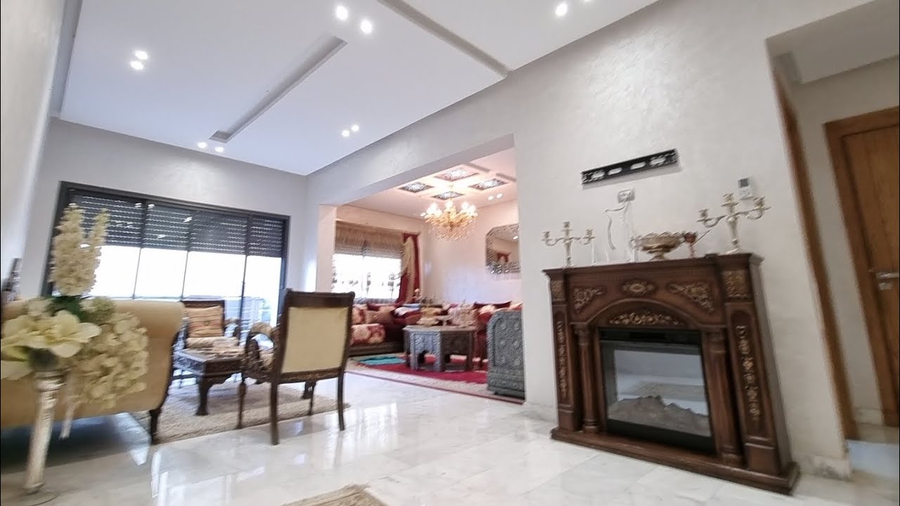 شقة فخمة ب4 غرف بواجهتين للبيع بفاس وسط المدينة قرب فندق روايال ميراج APPARTEMENT LUX À VENDRE À FÉS