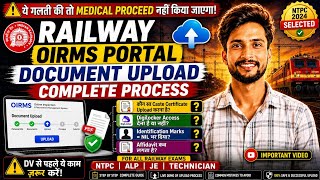 RRB NTPC 2024 DV || How to Upload Documents on OIRMS Portal | NTPC, ALP, JE, Technician, Group D screenshot 3