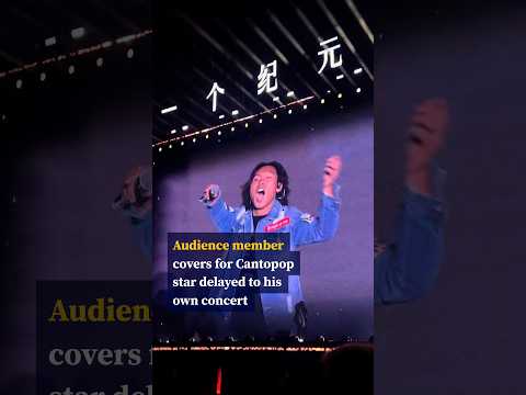 Audience member covers for Hacken Lee after Cantopop star’s concert delayed by bad weather