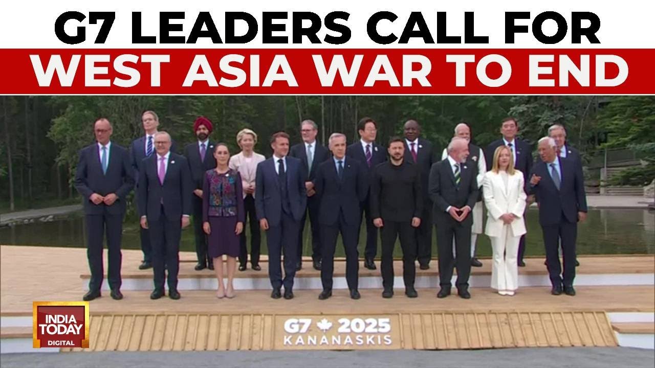 G7 Leaders Call For West Asia War To End, Back Israel Amid Iran Tensions | G7 Summit 2025 In Canada