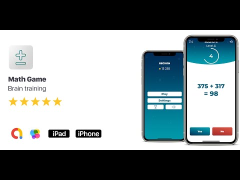 Math game - iOS app preview