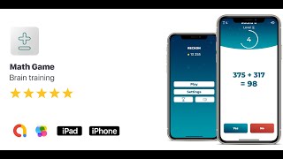 Math game - iOS app preview screenshot 3