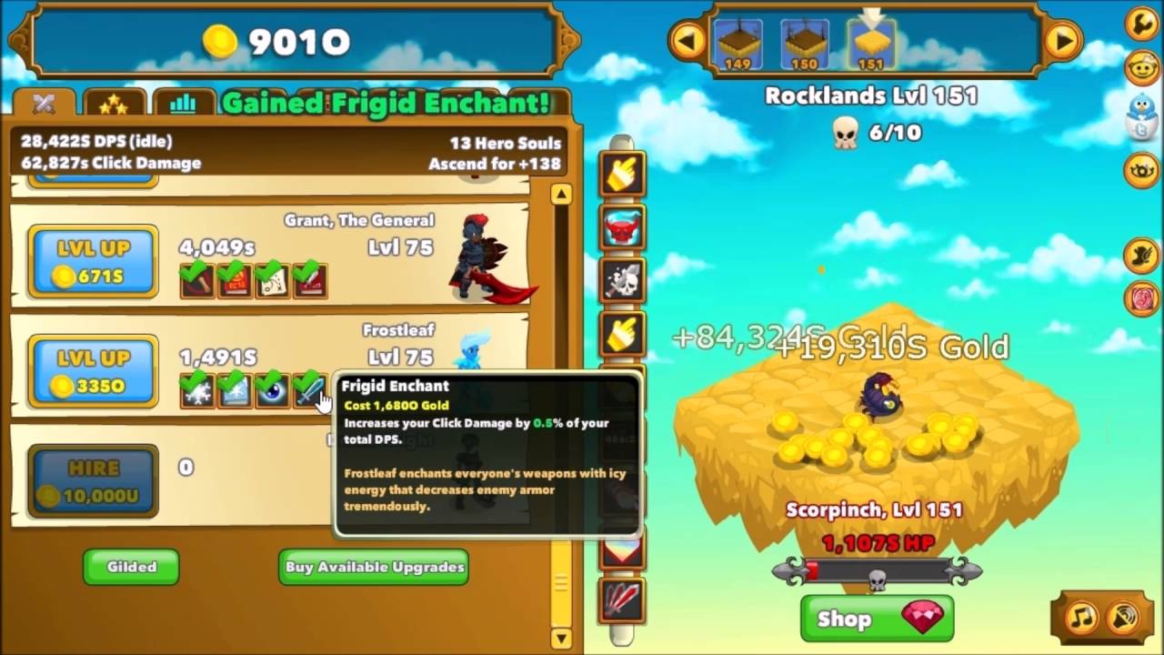 Clicker Heroes - Play on Armor Games
