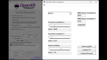 OpenXR toolkit configurator