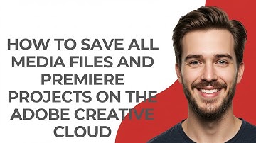 How to Save All Media Files and Premiere Projects on The Adobe Creative Cloud - GUIDE!