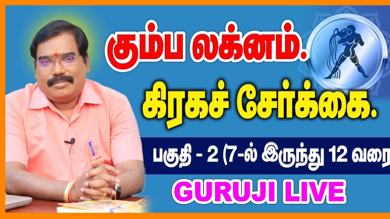 Aquarius Lagna Planet Combination.கும்ப லக்னம் கிரகச் சேர்க்கை.பகுதி-2(7-12)#adityaguruji #aquarius