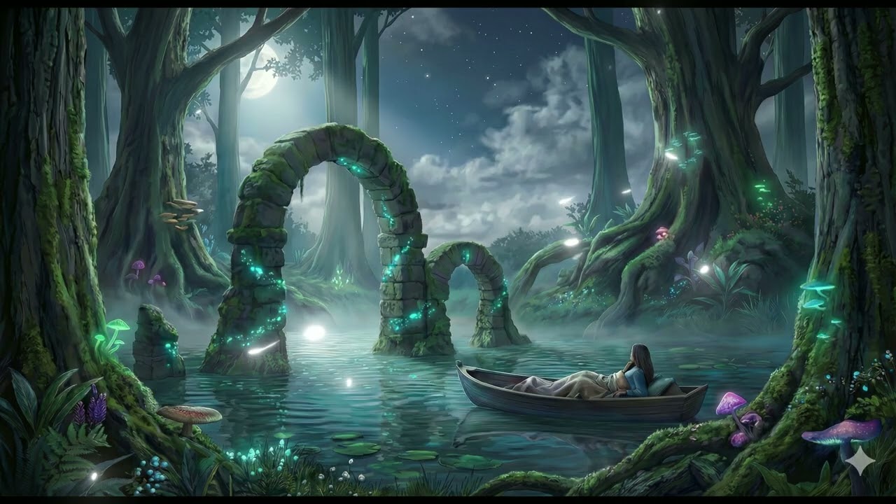 【超熟睡】脳の疲れを癒やす神秘の森。深い眠りへ誘う睡眠用BGM｜自律神経を整える・疲労回復　Deep Sleep Music[高音質]