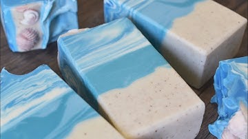 Oasis Beach Theme Cold Process Soap Making