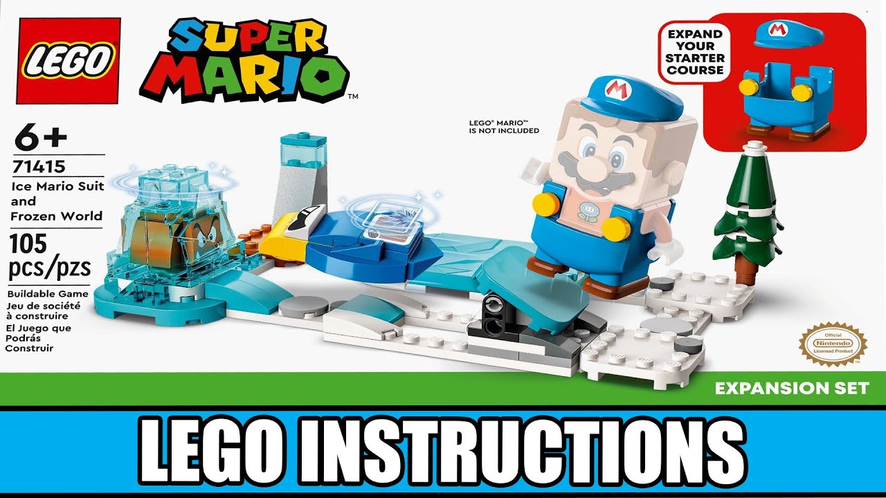LEGO Instructions | Super Mario | 71415 | Ice Mario Suit and Frozen World YouTube