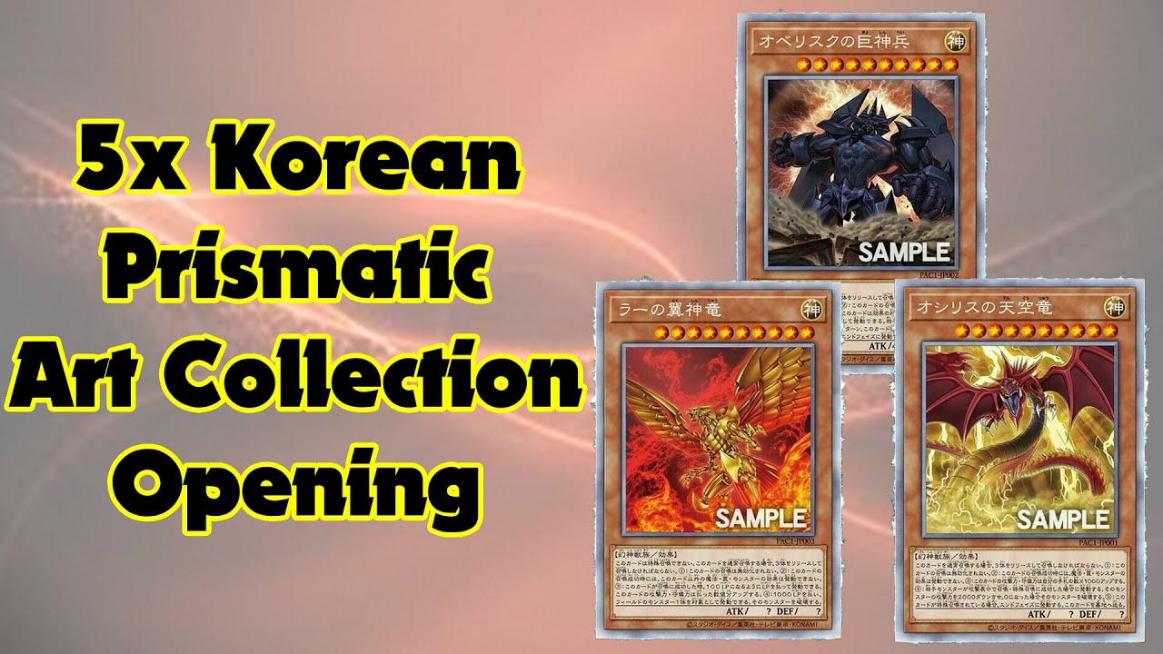 5x Korean Prismatic Art Collection Booster Box Opening