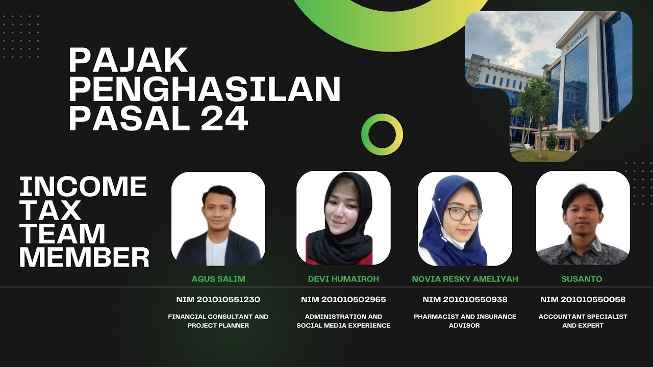 PAJAK PENGHASILAN PASAL 24 (PPh Pasal 24) | PERPAJAKAN | INCOME TAX