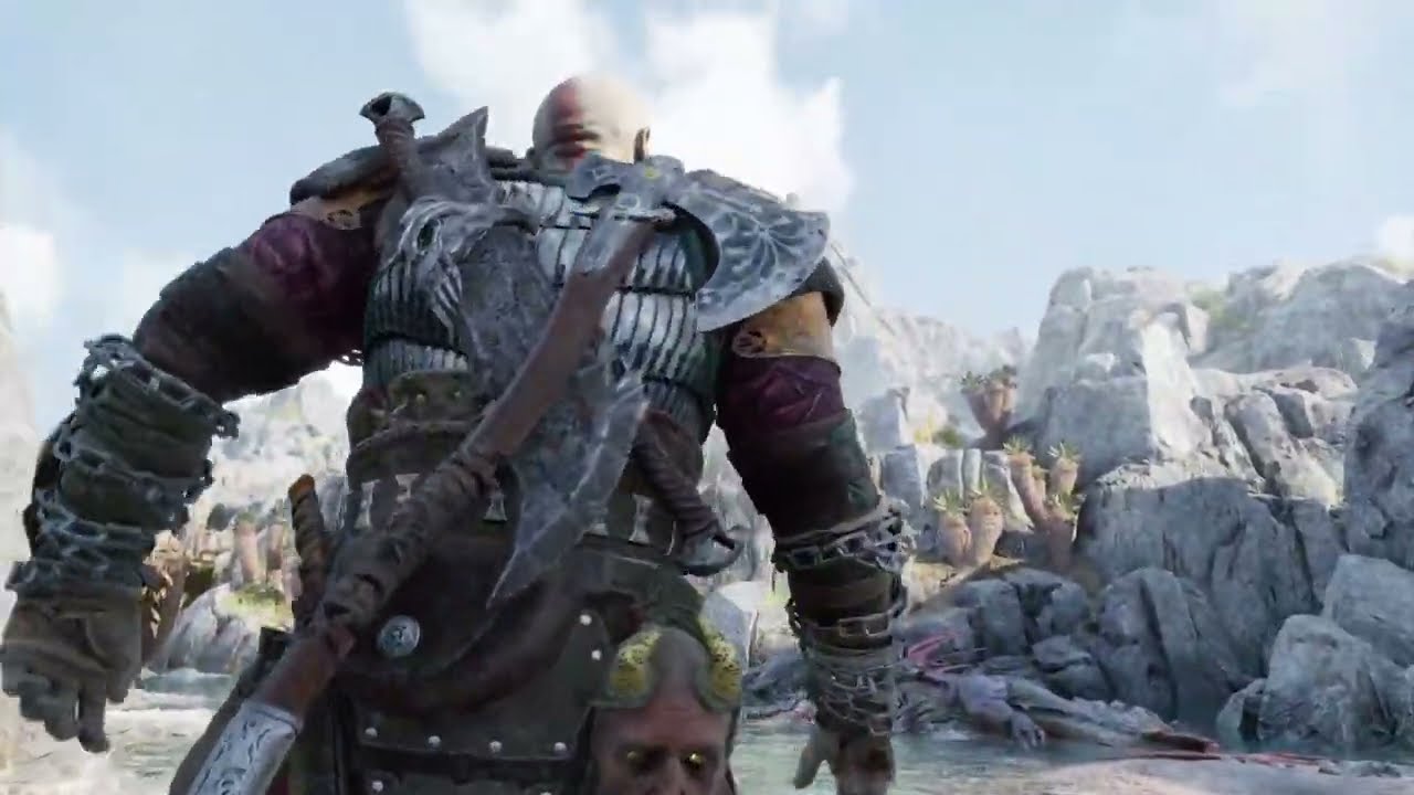 🎮 Кратос против Зверей-Рептилий – геймплей God of War Ragnarök 4K Battle