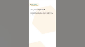 Array indexOf() Method | #array #javascript
