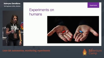 Lean QA: automation, monitoring, experiments (Kateryna Chernikova, Ukraine) [RU]