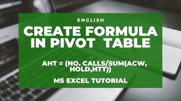 Create Formula inside Pivot Table (English Tutorial)