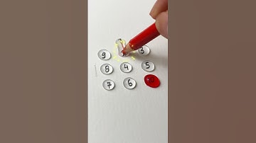 Draw a Checkered Path With Numbers 1 end 10?#shorts