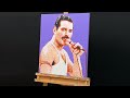 Painting freddie mercury in pop art