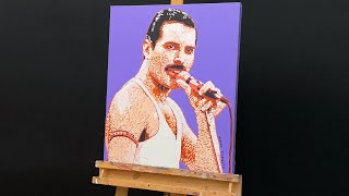 Painting Freddie Mercury In Pop Art