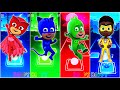 Pj masks  owlette  catboy  gekko  newton star  tiles hop edm rush