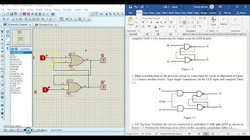 SR latch using Proteus [Malay explanation]