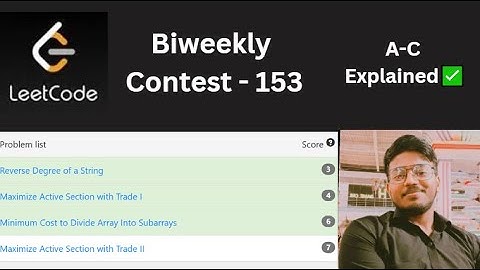 Leetcode Biweekly - 153 | A - C Explained ✅