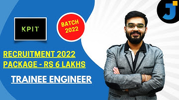 KPIT Recruitment | Package – Rs 6 Lakhs | Batch 2022 Eligible | Job Detail
