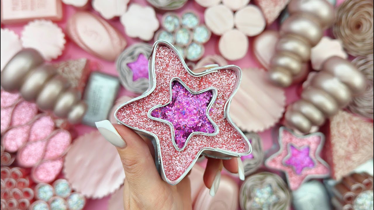 [ASMR]Compilation set★ASMR SOAP★Crushing soap★Cutting soap cubes★FOAM&GLITTER&STARCH★