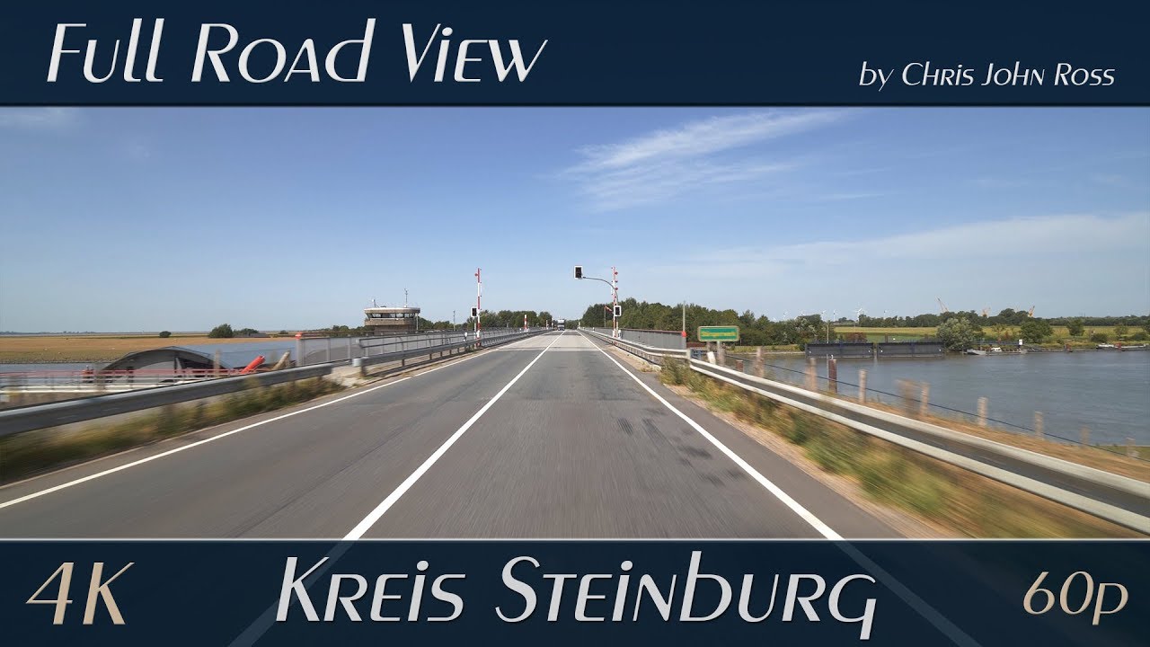 Kreis Steinburg, Germany: Blomesche Wildnis, Borsfleth, Wewelsfleth - Bundesstraße, B431 - 4K UHD