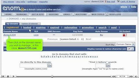Update your DNS at enom.com by VodaHost web hosting