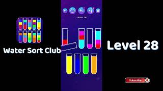 ๐ฎ Water Sort Club Level 28 Walkthrough | Fun Liquid Sorting Game ๐ง | SolutionGuruji