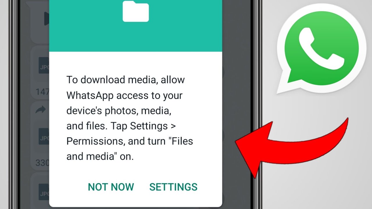 To Download Media Allow Whatsapp Access To Your Device Photos Media And