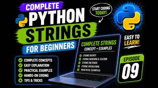 Strings in Python Explained | Concepts & Examples | Episode 09
