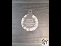 Acrylic Custom Text Christmas Personalised Bauble Tree Decoration Xmas Gift
