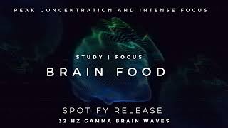 Brain Food - 32Hz Gamma Wave Binaural Beats for Concentration and Intense Focus