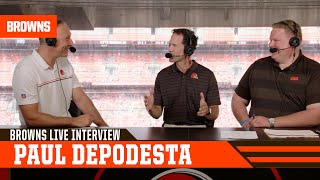Paul DePodesta Interview Orange & Brown Practice | Browns Live
