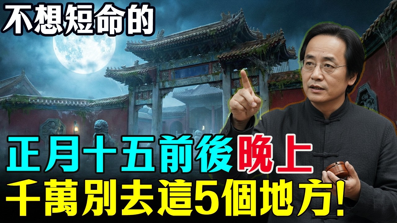 倪海廈：正月十五「天門大開」，入夜後的5大禁地！不想短命千萬別去！#正月十五 #上元節 #倪海廈 #風水禁忌  #台灣民俗 #靈異故事 #易經 #命理 #元宵節