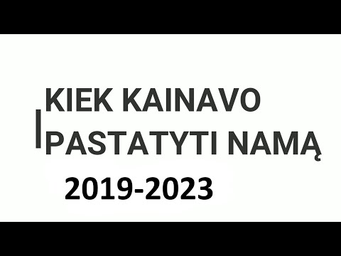 Video: Ar kainuotų pastatyti nedidelį namą?