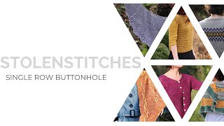 Single Row Buttonhole