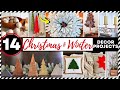 🔴14 EASY DIY CHRISTMAS & WINTER DECOR CRAFT IDEAS! Paper Wreath, Pillow, Pinecones, Wood, Farmhouse