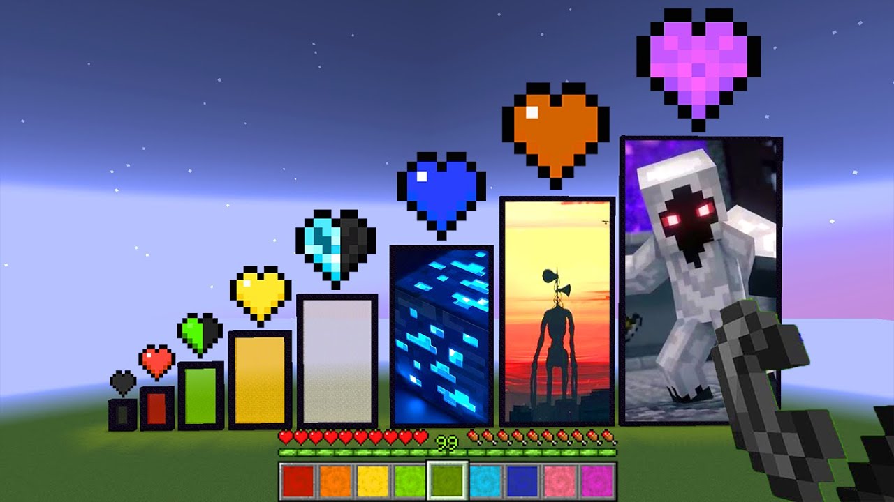 What Awaits Behind Nether Portals with Different Hearts? #minecraft #memes #shorts