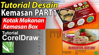 Tutorial Desain Kemasan di CorelDraw Part 1 | Desain Kemasan Makanan Kotak Box [No Voice]